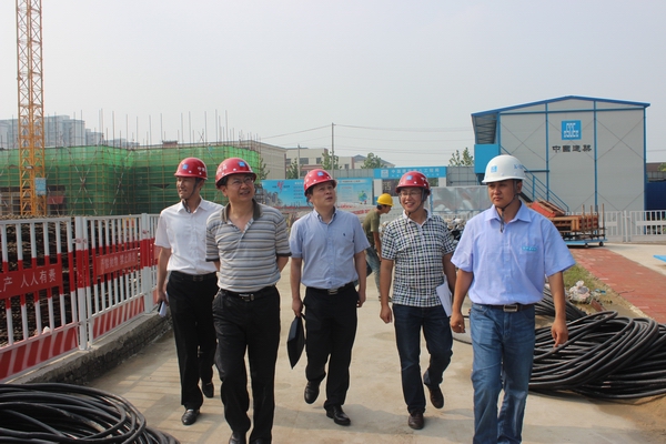 詹先豪、楊曉彬一行到濱湖項目指導工作
